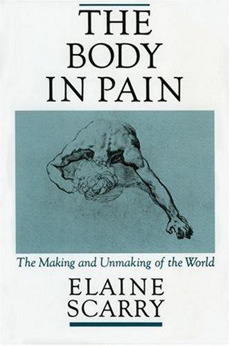 Cover of The Body in Pain by Elaine Scarry, showing minimalist typographic design.